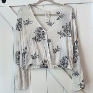 sadie & sage crop blouse